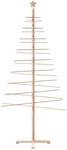 vidaXL Weihnachtsbaum Holz zum Schm&uuml;cken 210 cm Massivholz Kiefer 4019695