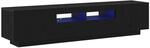 vidaXL TV-Schrank 2 Stk Schwarz 180 x 35 x 40 cm Holzwerkstoff 3333062
