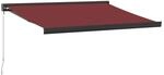vidaXL Markise Manuell Weinrot 350x250 cm 3215319