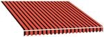 vidaXL Markisenbespannung Canvas Orange & Braun 300x250 cm 145722