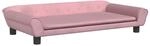 vidaXL Hundebett Rosa 100x50x21 cm Samt 172008