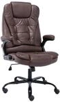 vidaXL B&uuml;rostuhl Dunkelbraun Wildleder-Optik 20577