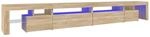 vidaXL TV-Schrank mit LED-Leuchten Sonoma-Eiche 290x36,5x40 cm 3152804