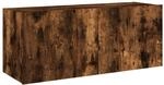 vidaXL TV-Wandschrank mit LED-Leuchten R&auml;uchereiche 100x35x41 cm 837327