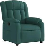 vidaXL Relaxsessel Dunkelgr&uuml;n Stoff 373580
