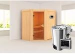 Karibu Sauna Thora mit Bio-Ofen externe Stg.Natur