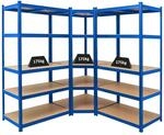PROREGAL Mega Deal 1 x Eckregal & 2x Schwerlastregal Taurus HxBxT 180 x 180 x 60 cm