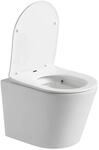 Verosan Wand-WC Nakia Sp&uuml;lrandlos Wei&szlig; Matt inkl. WC-Sitz