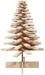 vidaXL Weihnachtsbaum Holz zum Schm&uuml;cken 100 cm Massivholz Kiefer 858204