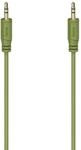Hama Audio-Kabel Flexi-Slim 3,5-mm-Klinken-Stecker vergold. Gr&uuml;n 0,75 m