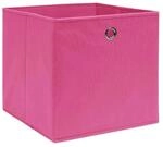 vidaXL Aufbewahrungsboxen 4 Stk Vliesstoff 28x28x28 cm Rosa 325203