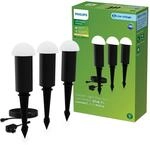 Philips Sockelleuchte Edwina Niedervolt Spiess Schwarz 3er Set