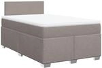 vidaXL Boxspringbett mit Matratze Taupe 120x200 cm Stoff2101587