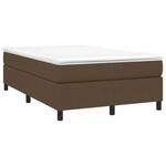 vidaXL Boxspringbett mit Matratze Dunkelbraun 120x190 cm Stoff 3269686
