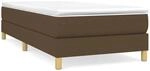 vidaXL Boxspringbett Dunkelbraun 90x190 cm Stoff1376963