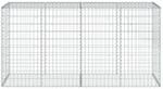 vidaXL Gabione mit Deckel 200x50x100 cm Eisen 2162869