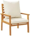 vidaXL Gartensessel 2 Stk mit Kissen Massivholz Akazie 366375