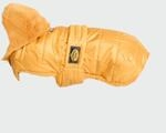 Fashion Dog Hunde-Steppmantel mit Abnehmbarer Kapuze Ocker-Gelb 47 cm