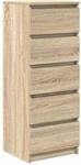 vidaXL Sideboard mit Schubladen Sonoma-Eiche 37,5x35x99 cm 861762