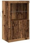 vidaXL LED-Sideboard Altholz 60,5 x 37 x 100 cm Holzwerkstoff 863015