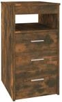vidaXL Sideboard mit Schubladen R&auml;uchereiche 40x50x76 cm Holzwerkstoff