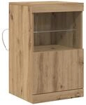 vidaXL Sideboard Eiche Handwerklich 41 x 37 x 67 cm Holzwerkstoff 863037