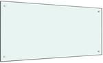 vidaXL K&uuml;chenr&uuml;ckwand Wei&szlig; 100x50 cm Hartglas 249461