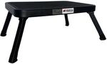 PROREGAL Tritthocker Klappbar 18x47x32cm Traglast 150kg Stahl Matt Schwarz Hocker