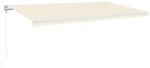 vidaXL Markise Automatisch Einziehbar 600x350 cm Creme 3069047