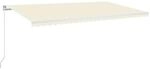 vidaXL Markise Manuell Einziehbar 600x350 cm Creme 3069037