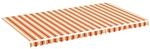vidaXL Markisenbespannung Gelb und Orange 6x3,5 m 312024