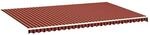 vidaXL Markisenbespannung Orange und Braun 6x3,5 m 311964