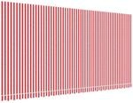 vidaXL Markisenbespannung Rot und Wei&szlig; Gestreift 6x3 m 367722