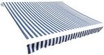 vidaXL Markisenbespannung Canvas Blau & Wei&szlig; 350x250 cm 143699