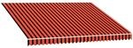 vidaXL Markisenbespannung Canvas Orange & Braun 400x300 cm 145724