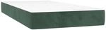 vidaXL Taschenfederkernmatratze Dunkelgr&uuml;n 100x200x20 cm Samt 347751