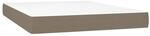 vidaXL Taschenfederkernmatratze Taupe 140x190x20 cm Stoff 347778
