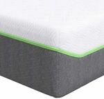 vidaXL Matratze Wei&szlig; und Grau 90 x 190 cm Jacquard-Stoff 4106361