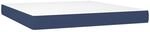 vidaXL Taschenfederkernmatratze Blau 180x200x20 cm Stoff 347840