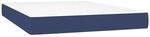 vidaXL Taschenfederkernmatratze Mittel Blau 140x200x20 cm Stoff 347800