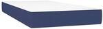 vidaXL Taschenfederkernmatratze Blau 80x200x20 cm Stoff 347680