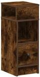 vidaXL Nachttisch mit Schublade R&auml;uchereiche 25x31x66 cm 858622