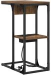 vidaXL Nachttisch R&auml;uchereiche 41,5 x 26 x 60,5 cm Holzwerkstoff 859592