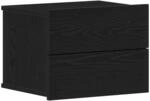 vidaXL Nachttisch Schwarz Eichen-Optik 40 x 30 x 30 cm Holzwerkstoff 862459