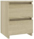vidaXL Nachttisch Sonoma-Eiche 30x30x40 cm Holzwerkstoff