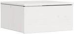 vidaXL Nachttisch Wei&szlig; 37 x 35 x 18,5 cm Massivholz Kiefer 873483