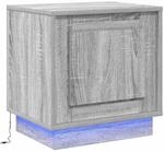 vidaXL Nachttisch mit Grau 44 x 34,5 x 45 cm Holzwerkstoff 869572