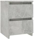 vidaXL Nachttisch Betongrau 30x30x40 cm Holzwerkstoff