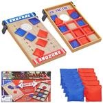 Relaxdays Cornhole und Tic Tac Toe Holz Bunt 2 in 1 51 cm x 29,5 cm x 4 cm 1,2 kg