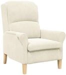 vidaXL Sessel Creme 76 x 94 x 102 cm Samt 42009865